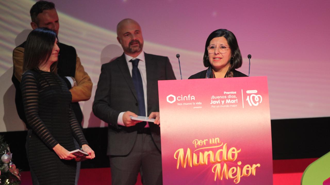 Ana Vergara, Premio Cinfa '¡Buenos días, Javi y Mar!' Por un mundo mejor'