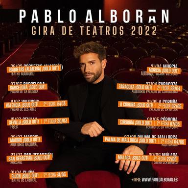 Pablo Alborán: Gira de teatros 2022