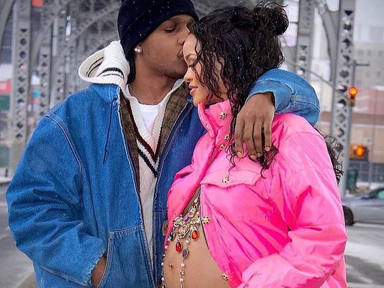 El embarazo de Rihanna, junto a A$AP Rocky