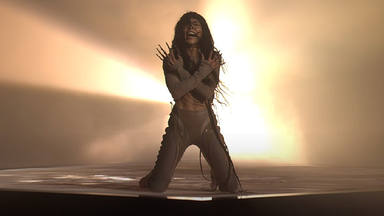 Loreen durante la final del Melodifestivalen 2023