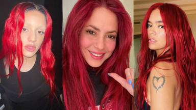 Rosalía, Karol G, Shakira... Los deslumbrantes looks de las artistas que han apostado por el pelo rojo
