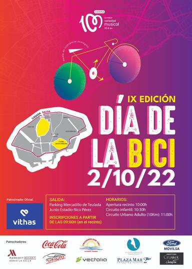 Llega la IX edición del Día de la Bici de Cadena 100 Alicante: domingo 2 de octubre