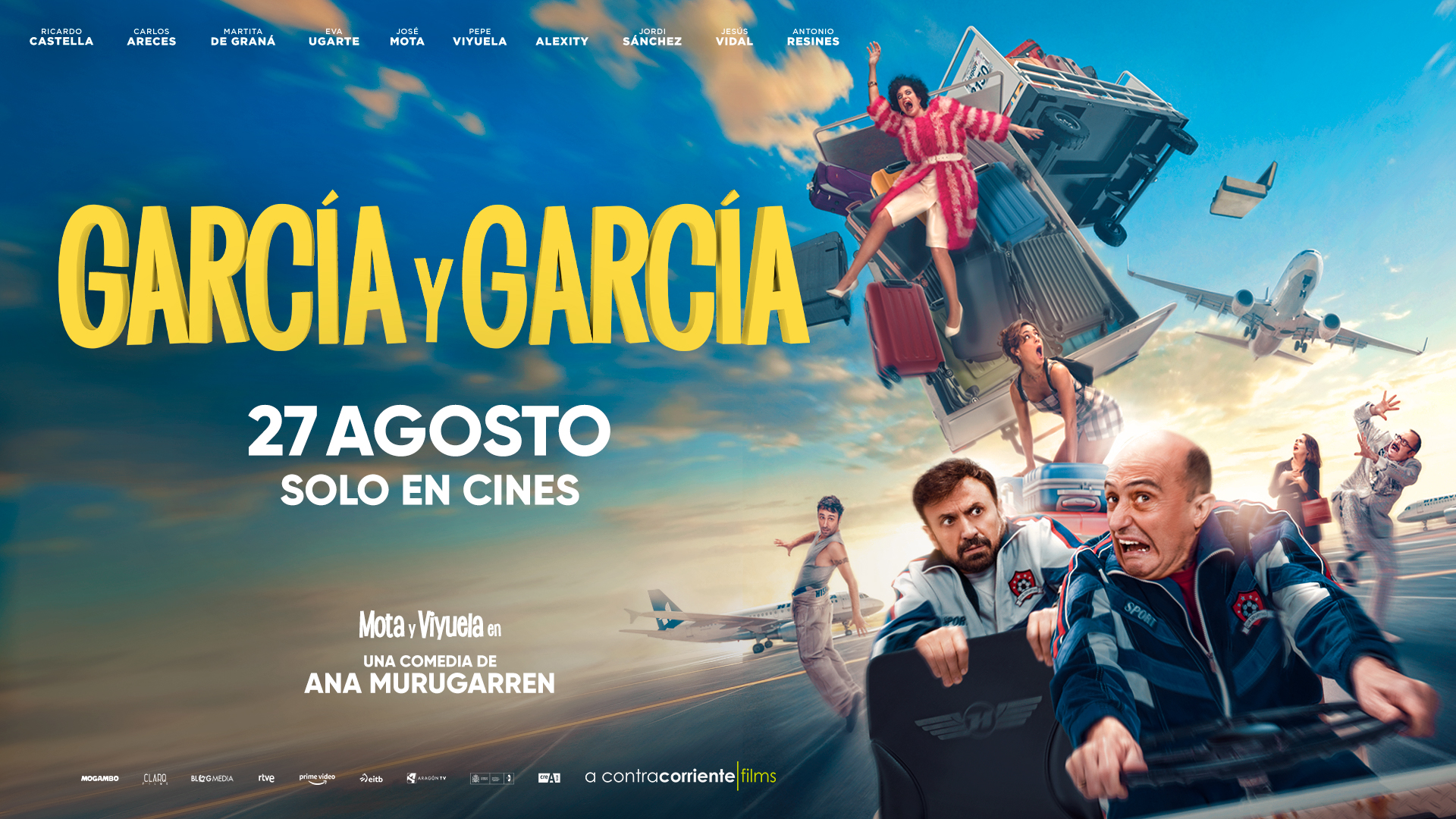 Póster de García y García, la película protagonizada por Pepe Viyuela y José Mota