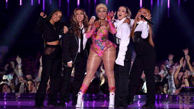 Nicki Minaj en el escenario de los 'MTV Europe Music Awards' de 2018 celebrados en Bilbao