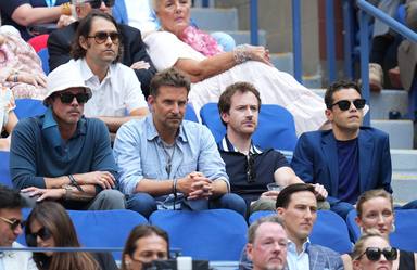 Brad Pitt y Bradley Cooper juntos en la final del US Open 2021