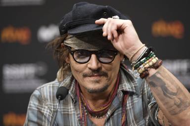 Johnny Depp en la 69 edición del Festival Internacional de Cine de San Sebastián, 2021