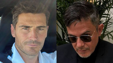 Iker Casillas y Alejandro Sanz