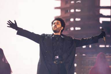 The Weeknd en uno de sus últimos conciertos