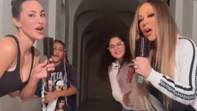Mariah Carey y Kim Kardashian se hacen virales con este challenge de 'It's a Wrap' junto a sus hijas