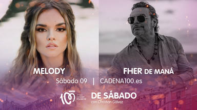 Fher, de Maná, y Melody serán los invitados oficiales este De Sábado con Christian Gálvez en CADENA 100