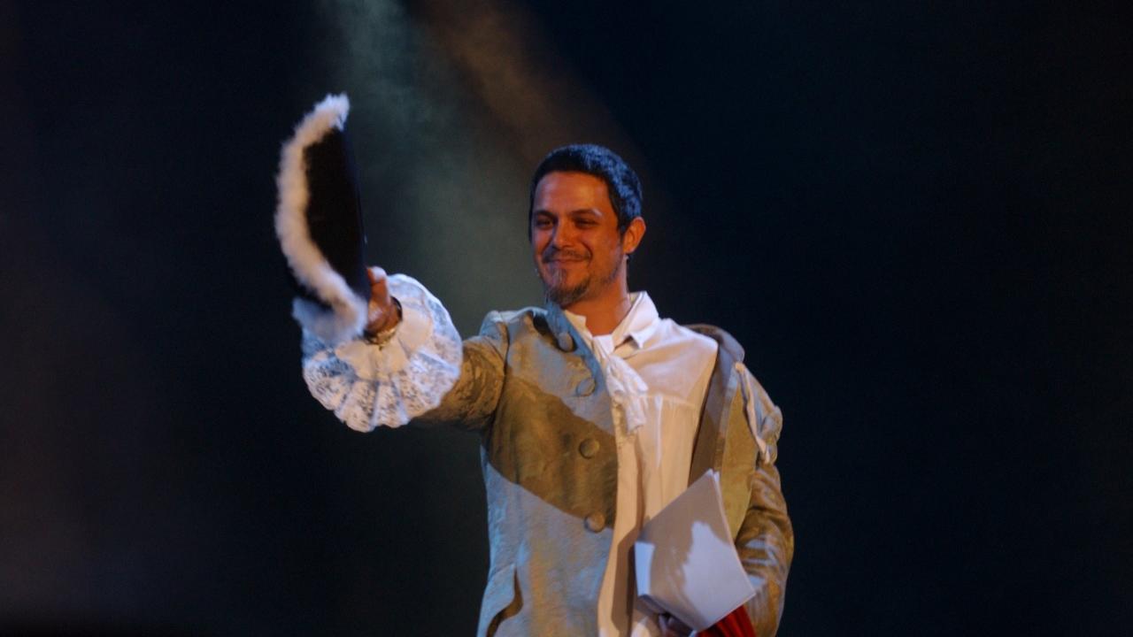 Alejandro Sanz en una imagen como pregonero del Carnaval de Cádiz