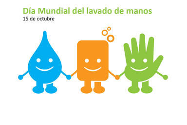 Imagen oficial del Día Mundial del Lavado de Manos, que se celebra cada 15 de octubre