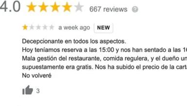 La respuesta viral del dueño de un restaurante tras recibir una mala reseña en Google: "El mundo será nuestro"