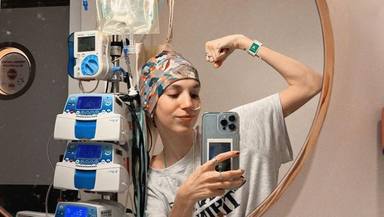 Elena Huelva pone una nota de optimismo al inicio de su sexta quimioterapia en su lucha contra el cáncer