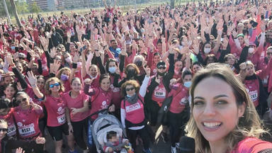 Myriam Rodilla durante la Pink Running de CADENA 100 Córdoba: regreso a las calles tras la pandemia