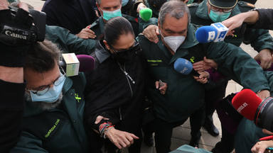 La presión de Isabel Pantoja a su llegada a los juzgados de Málaga