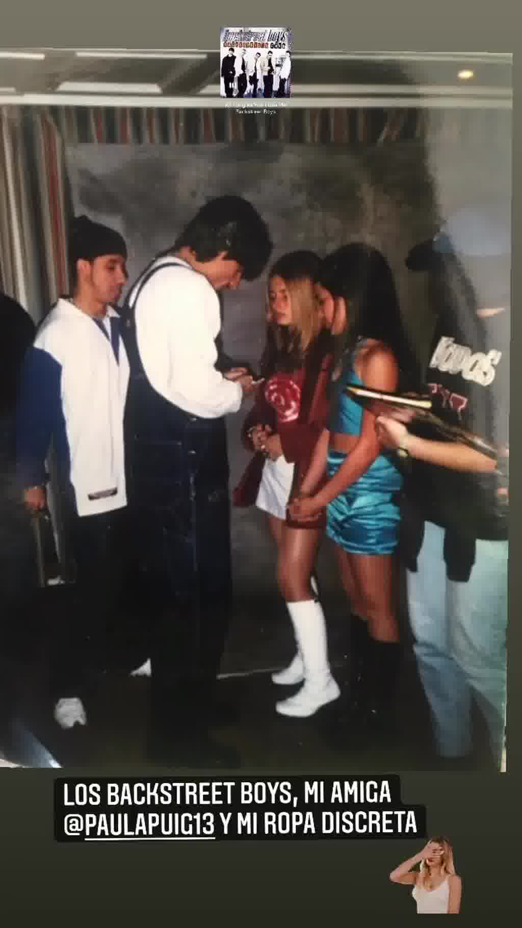 ¿Sabías que Beatriz Luengo conoció a los Backstreet boys vestida como de Geri de las Spice girls?