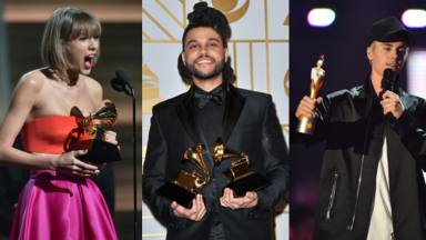 Taylor Swift, The Weeknd y Justin Bieber, entre los artistas más premiados en 2021