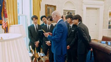 Así fue la reunión del presidente de EEUU, Joe Biden, con BTS: vídeo del encuentro más esperado