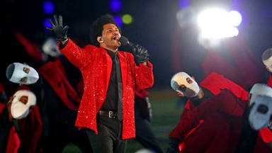 The Weeknd durante su actuación en la 'Super Bowl' en 2021