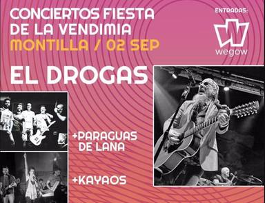 Los conciertos de la Fiesta de la Vendimia de Montilla se celebran el viernes 2 de septiembre