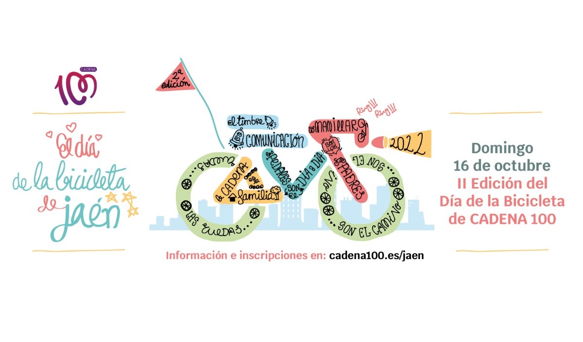 Inscíbete y participa en el II Día de la Bicicleta de CADENA100 Jaén