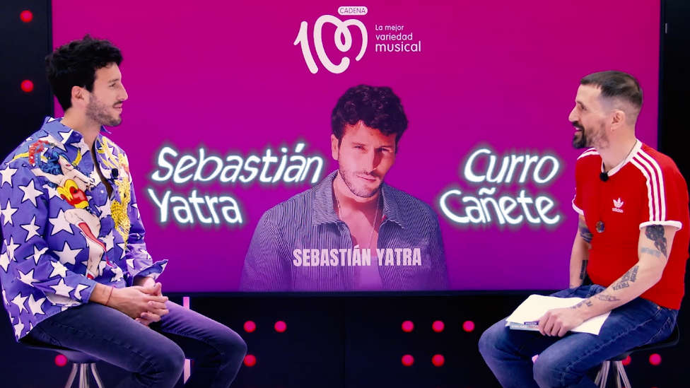 Sebastián Yatra presenta Dharma en CADENA100 con una charla íntima junto al coach Curro Cañete