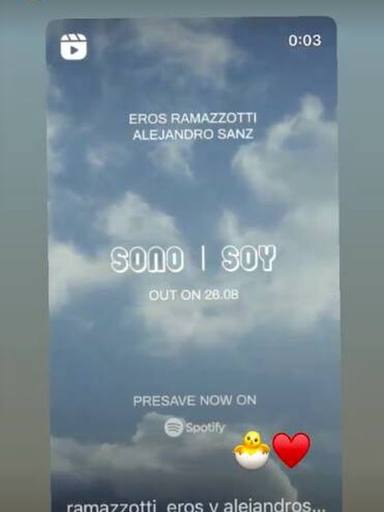 Raquel Perera anima a comprar el último tema de Alejandro Sanz, en colaboración con Eros Ramazzotti