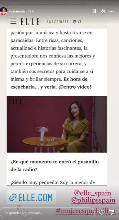 Mar Amate se sincera en la revista Elle en el reportaje Mujeres que brillan