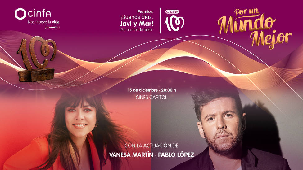 Vanesa Martín y Pablo López actuarán en en los Premios '¡Buenos días, Javi y Mar!' un mundo mejor - Premios ¡Buenos días, y Mar!: Por un mundo mejor