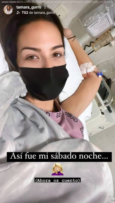 Tamara Gorro y la preocupante foto desde el hospital con la que anuncia que está flojita