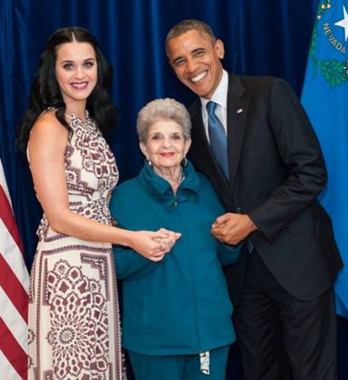 La abuela de Katy Perry conoció a Obama