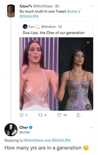 Dua Lipa y Cher