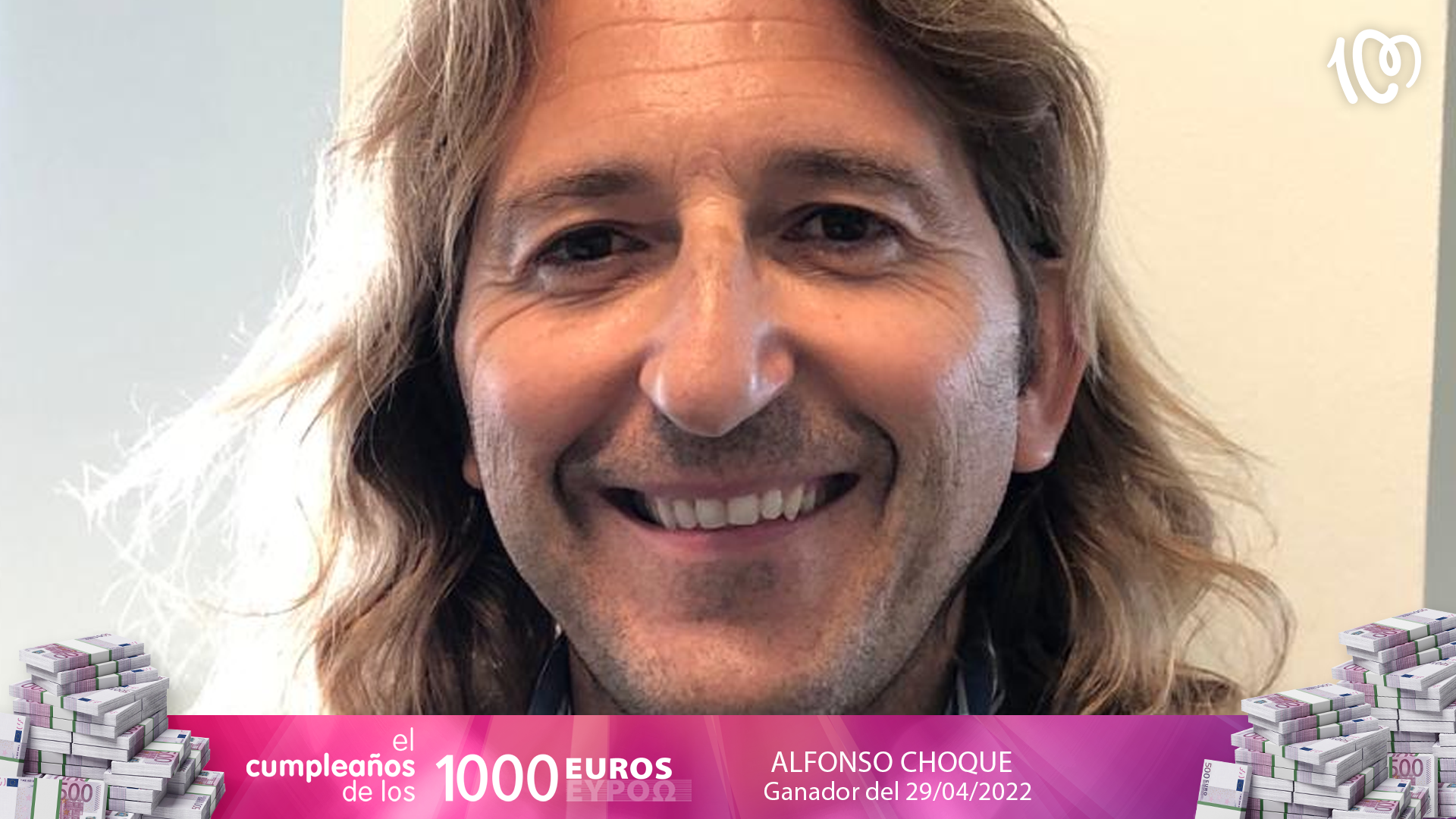 Alfonso ha ganado El Cumpleaños de los 1.000 euros: "He descubierto que toda la oficina escucha CADENA 100"